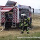 Ballenpresse- und Flächenbrand